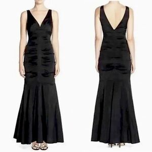 Xscape Mermaid Gathered Formal Evening Gown Sleeveless New